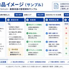 ヒヤリハット・改善案整理サンプル