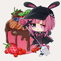 デフォルメイラスト(背景付き)