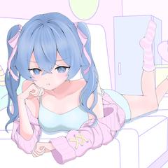 オリジナルデザイン女の子のMVイラスト例