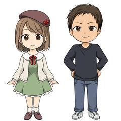 デフォルメ全身イラスト