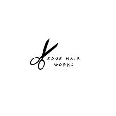 EDGE HAIR WORKS（架空美容室ロゴ）