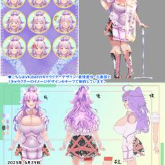 キャラクターデザインサンプル(V用イメージ)