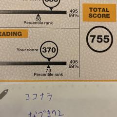 TOEIC L&R 755点　認定証