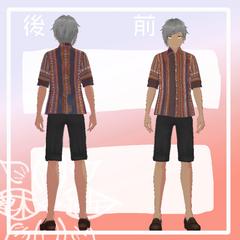 【VRoid衣装】エスニック柄7分袖 【XWear形式】