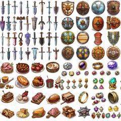 【高品質・量産】ファンタジーRPGのアイテムアイコン制作