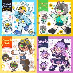 ミニキャラ付き 3頭身イラスト