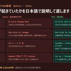 壊れたマクロの原因4つと直し方