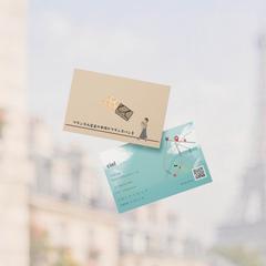 ショップカード「まるでフランスの空の下にいるような没入感を」