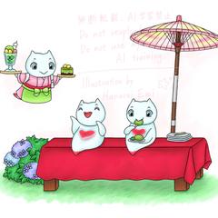 挿絵風イラスト
