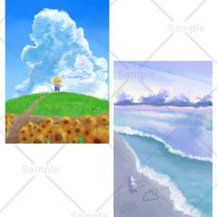 季節や時間を感じる一枚絵