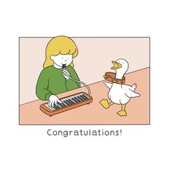 グリーティングカードの作成