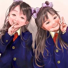 入園記念厚塗りイラスト