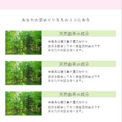 薬品の販売のランディングページ