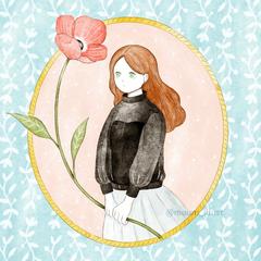 hugkumi plus様の会報誌表紙イラスト