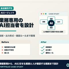 毎回ゼロからAIに指示する手間を減らすAI担当者デモ