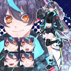 キャラクター販売(サイバーパンク女子)