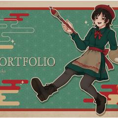 ポートフォリオ　表紙デザイン