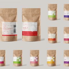 ラベル：フルーツを使った食品ブランド kajuco様