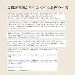いただいた口コミです。