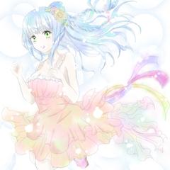 虹色の光