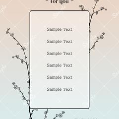 【Sample】お店からのご挨拶等に