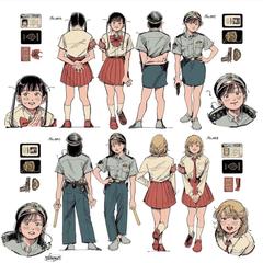 キャラデザ2面図　アイコン　小物など