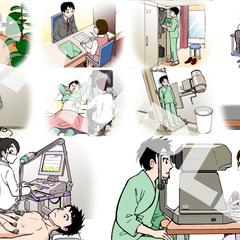 人間ドック案内イラスト