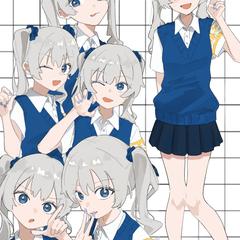 blue girl