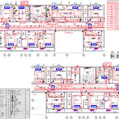 電気設備工事の配線図