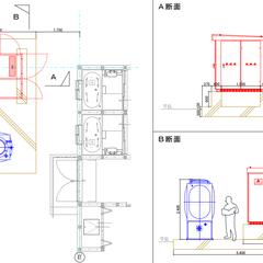 電気設備工事のキュービクル置き場詳細図