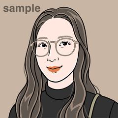 SNSアイコン用の似顔絵