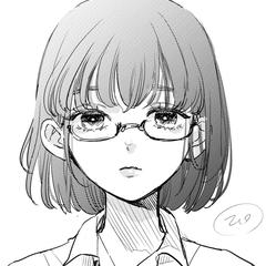 青年誌コミック風　女の子イラスト