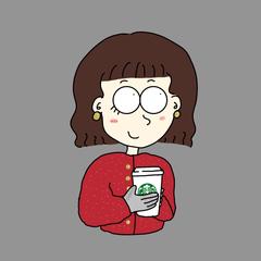 ゆるっと。冬の女の子