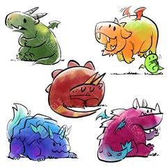 リーチャーイラストのサンプル