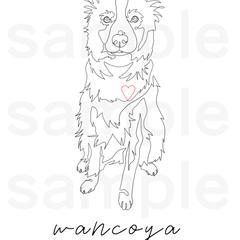 ラインアート（販売員が着るtシャツデザイン、販売予定）