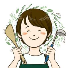 お料理大好きな主婦のアイコン例