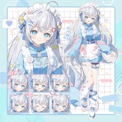青いジャージメイドの子
