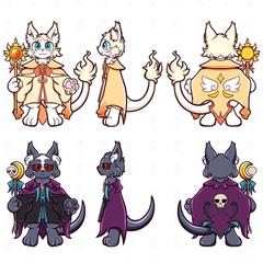 キャラクターデザイン（三面図）サンプル⑤