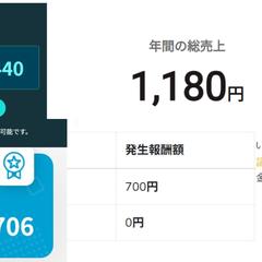 0→1達成したときの売上のほんの一部です。