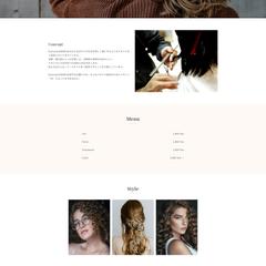 ヘアーサロンのデモサイト
