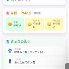 お天気アプリ