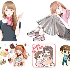 アニメ塗りイラスト