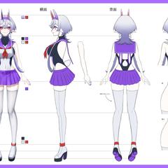 VTuber①　三面図
