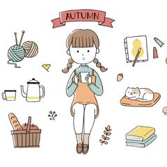 秋の女の子