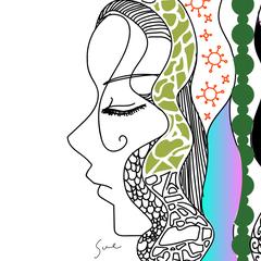 女性のイラスト(一例)