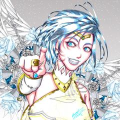 翼のある人物のアイコン