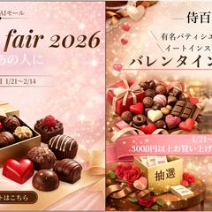 バレンタインイベントのバナー