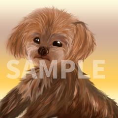 愛犬の似顔絵描きます