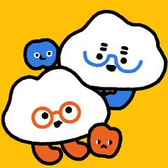 マスコットキャラクター制作例/メガネのもくもく様