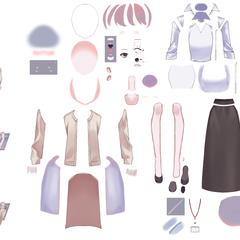 パーツ分け立ち絵見本